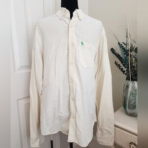 Men's Abercrombie & Fitch Butter Yellow Button Up Shirt - Size Extra Large